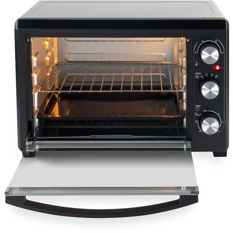 Мини-печь Hyundai MIO-HY073 26л. 1500Вт серебристый/черный