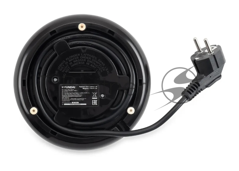 Чайник электрический Hyundai HYK-P2028 1.7л. 2200Вт голубой/серый (корпус: пластик)