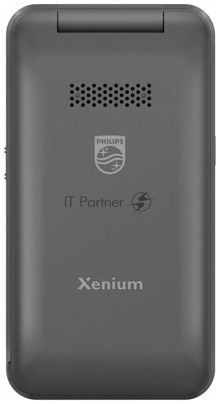 Мобильный телефон Philips E2602 Xenium темно-серый раскладной 2Sim 2.8 240x320 Nucleus 0.3Mpix GSM900/1800 FM microSD max32Gb