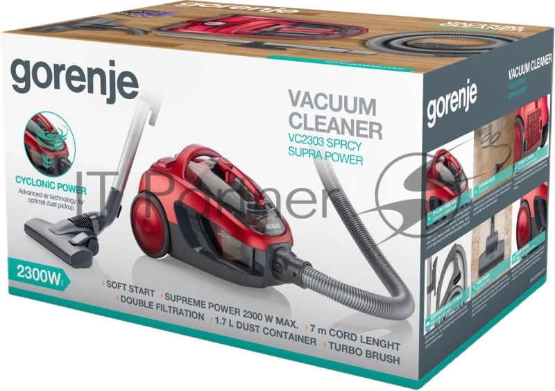 Пылесос Gorenje VC2303SPRCY 2300Вт красный