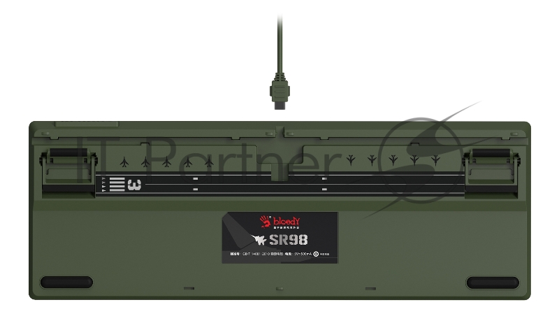 Клавиатура A4Tech Bloody S98 Aviator механическая зеленый USB for gamer LED (S98 AVIATOR)