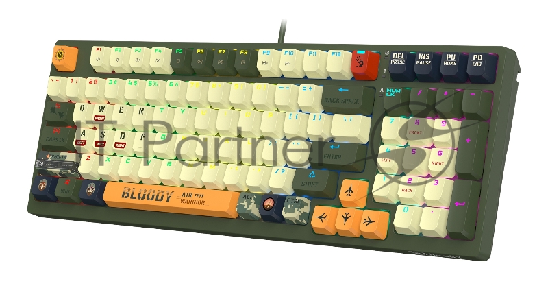 Клавиатура A4Tech Bloody S98 Aviator механическая зеленый USB for gamer LED (S98 AVIATOR)