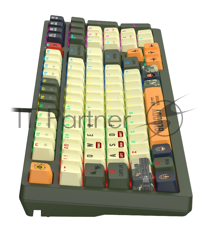 Клавиатура A4Tech Bloody S98 Aviator механическая зеленый USB for gamer LED (S98 AVIATOR)