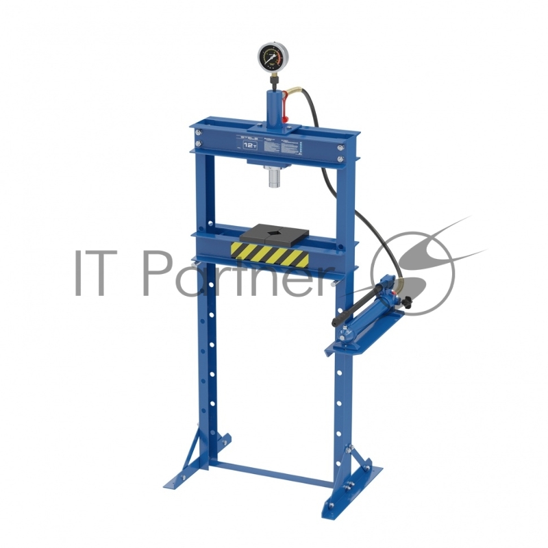 Пресс гидравлический с манометром, 12 т (комплект из 2 частей)// Stels