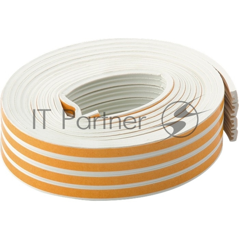 Уплотнитель, 24 м, профиль E, белый, Россия// Сибртех