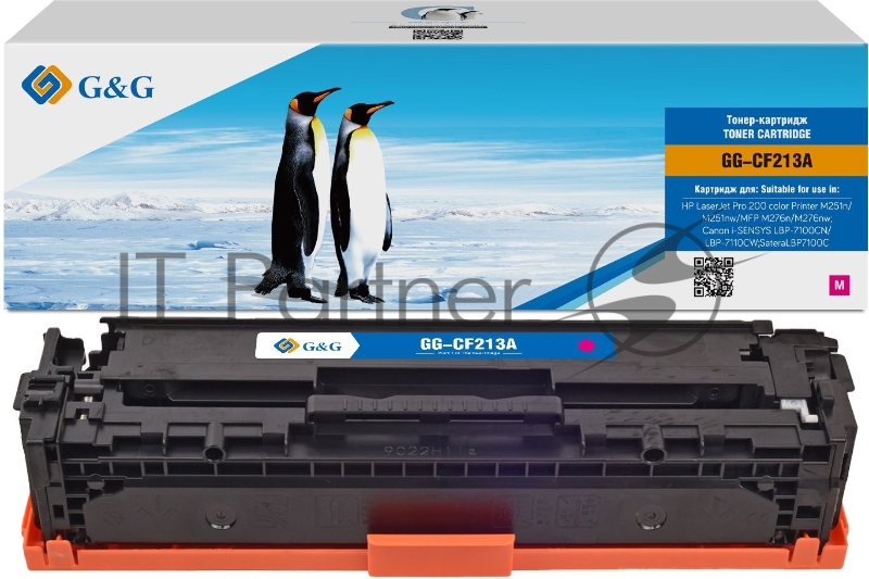Картридж лазерный G&G GG-CF213A пурпурный (1800стр.) для HP LJ Pro 200 color Printer M251n/nw/MFP M276n