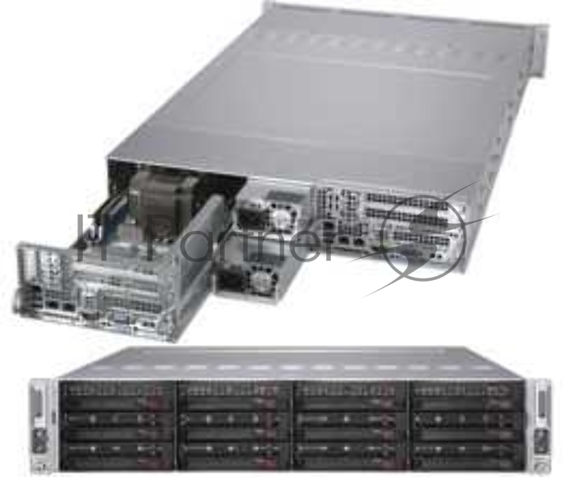 Корпус компьютерный SuperMicro Barebone 2U X11DPT-L,827HD-R1k23BP3,BPN-AD