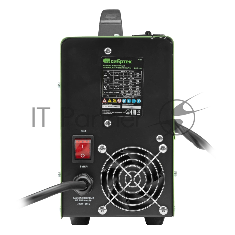 Аппарат инвертор. полуавтомат. сварки ИСП-140, 140 А, ПВ 60%// Сибртех