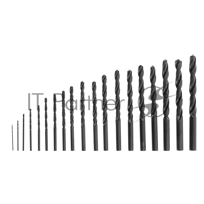 Набор сверл по металлу, 1-10 мм (через 0,5 мм), HSS, 19 шт, пласт. бокс, цилин. хвостовик// Sparta