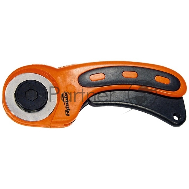 Нож, 45 мм, вращающееся лезвие-ролик диаметром, пластмассовая ручка пистолетного типа// Sparta