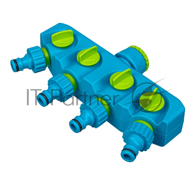 Разветвитель четырёхканальный, с внутренней резьбой 3/4-1, LUXE// Palisad