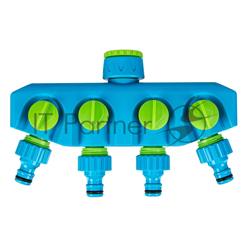 Разветвитель четырёхканальный, с внутренней резьбой 3/4-1, LUXE// Palisad