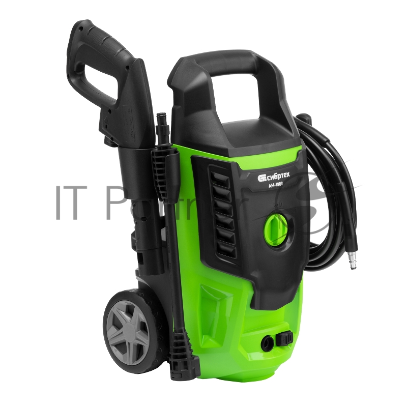 Моечная машина высокого давления АМ-1800, 1800 Вт, 140 бар, 350 л/ч, колесная// Сибртех