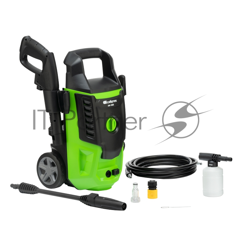 Моечная машина высокого давления АМ-1800, 1800 Вт, 140 бар, 350 л/ч, колесная// Сибртех