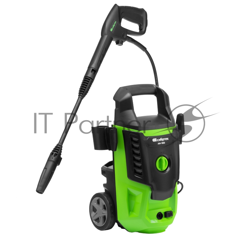 Моечная машина высокого давления АМ-1800, 1800 Вт, 140 бар, 350 л/ч, колесная// Сибртех
