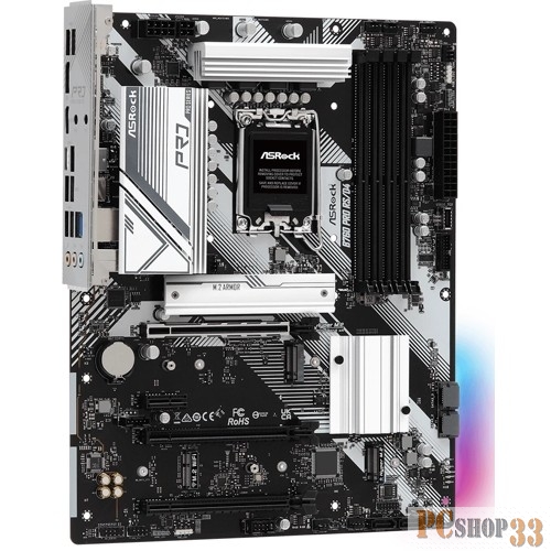Материнская плата ASROCK B760 PRO RS/D4, LGA1700, B760, 4*DDR4, HDMI+DP, 4xSATA3 6.0 (RAID), M.2 Socket, 4xUSB 3.2, 2xUSB2.0, Type-C, ATX 90-MXBKS0-A0UAYZ