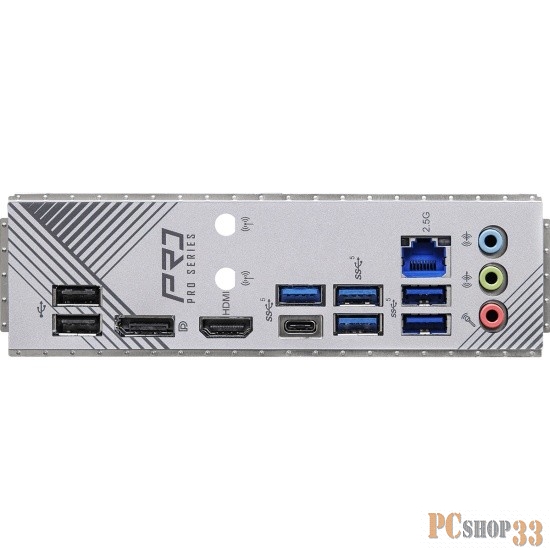 Материнская плата ASROCK B760 PRO RS/D4, LGA1700, B760, 4*DDR4, HDMI+DP, 4xSATA3 6.0 (RAID), M.2 Socket, 4xUSB 3.2, 2xUSB2.0, Type-C, ATX 90-MXBKS0-A0UAYZ