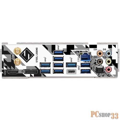 Материнская плата ASROCK Z790 STEEL LEGEND WIFI, LGA1700, Z790, 4*DDR5, HDMI+DP, 8xSATA3 6.0, M.2 Socket, 12xUSB 3.2,3xUSB2.0, Type-C, ATX 90-MXBKD0-A0UAYZ