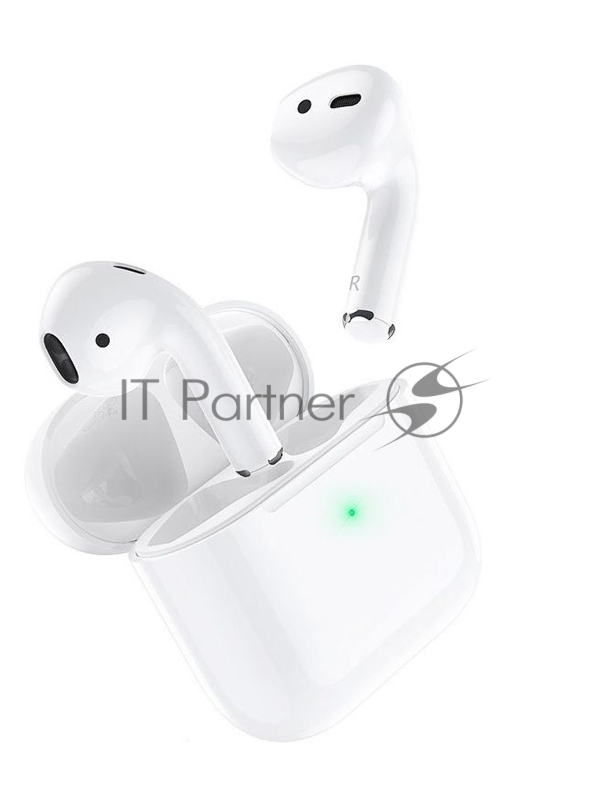 Наушники HOCO EW03 Plus беспроводные с док станцией TWS, Bluetooth 5.0 белый