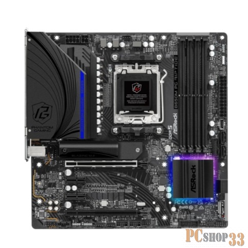 Материнская плата ASROCK B650M PG RIPTIDE, AM5, B650, 4*DDR5, HDMI+DP, 4xSATA3 6.0, M.2 Socket, RAID, 6xUSB 3.2, 8xUSB 2.0, Type-C, mATX 90-MXBJ90-A0UAYZ