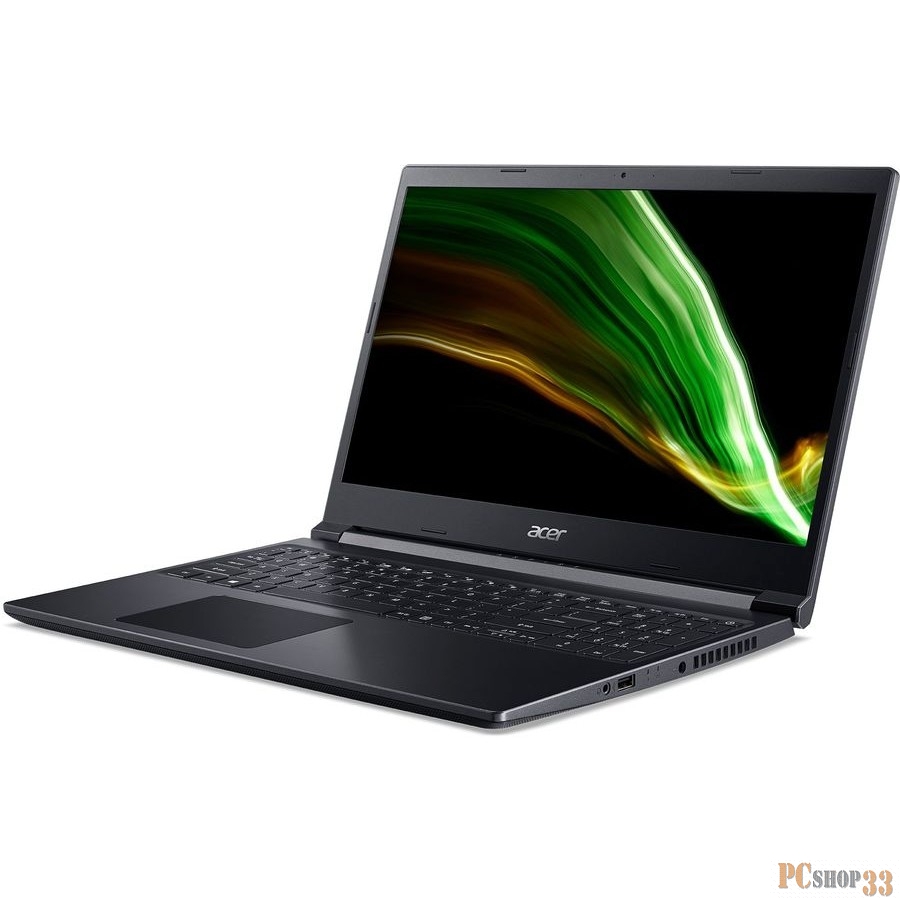 Ноутбук Acer Aspire 7 A715-42G-R64S Ryzen 5 5500U 16Gb SSD512Gb NVIDIA GeForce GTX 1650 4Gb 15.6 IPS FHD (1920x1080) Eshell black WiFi BT Cam (NH.QBFER.00C)