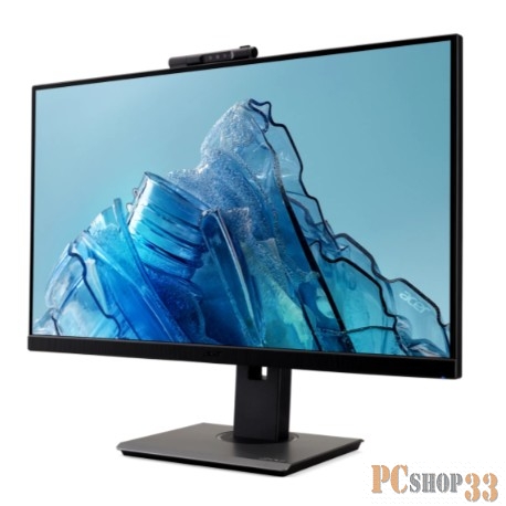 Монитор 27 ACER Vero B277Dbmiprczxv IPS, 16:9, FHD, 250 nit, 75Hz 1xVGA + 1xHDMI(1.4) + 1xDP(1.2) + USB3.0(1up 4down) + Adj.Camera (FHD, with mic) + Audio In/Out +H.Adj. 120