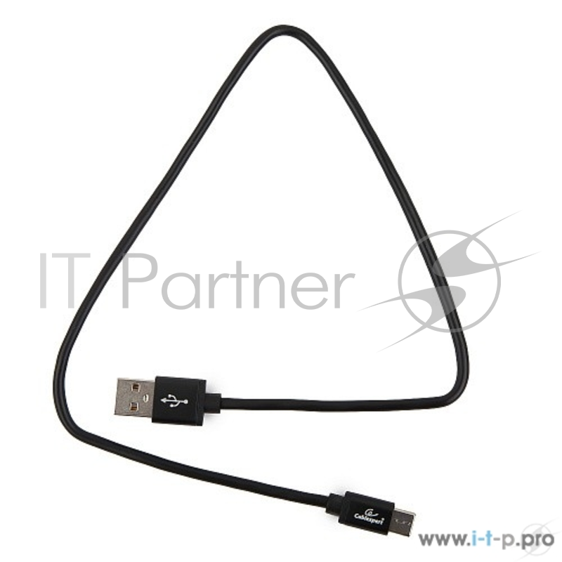 Кабель Cablexpert Кабель USB 2.0 CC-S-USBC01Bk-0.5M, AM/Type-C, серия Silver, длина 0.5м, черный, блистер