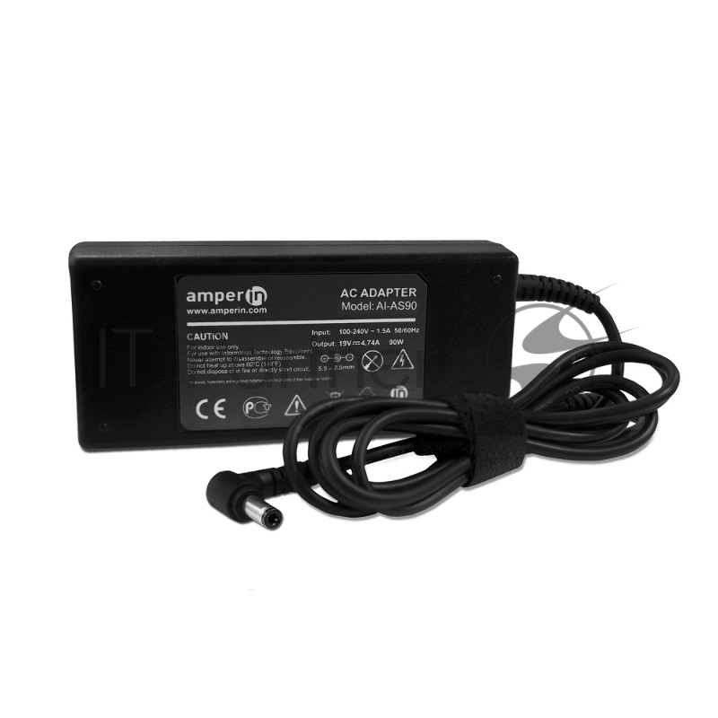 Блок питания (сетевой адаптер) Amperin AI-AS90 для ноутбуков Asus 19V 4.74A 5.5x2.5