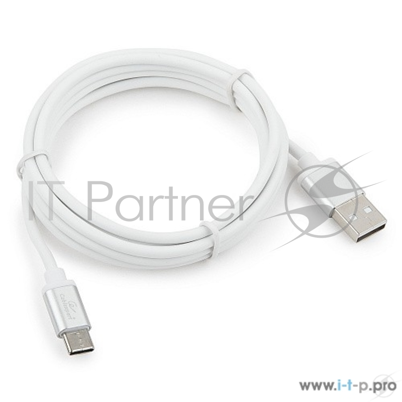 Кабель Cablexpert Кабель USB 2.0 CC-S-USBC01W-1.8M, AM/Type-C, серия Silver, длина 1.8м, белый, блистер