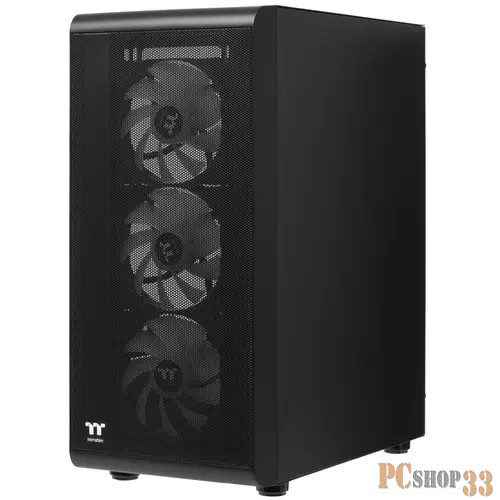 Корпус Thermaltake S200 TG ARGB CA-1X2-00M1WN-00 /Black/Win/SPCC/Tempered Glass*1/120mm ARGB Lite Fan*3/Brown Box