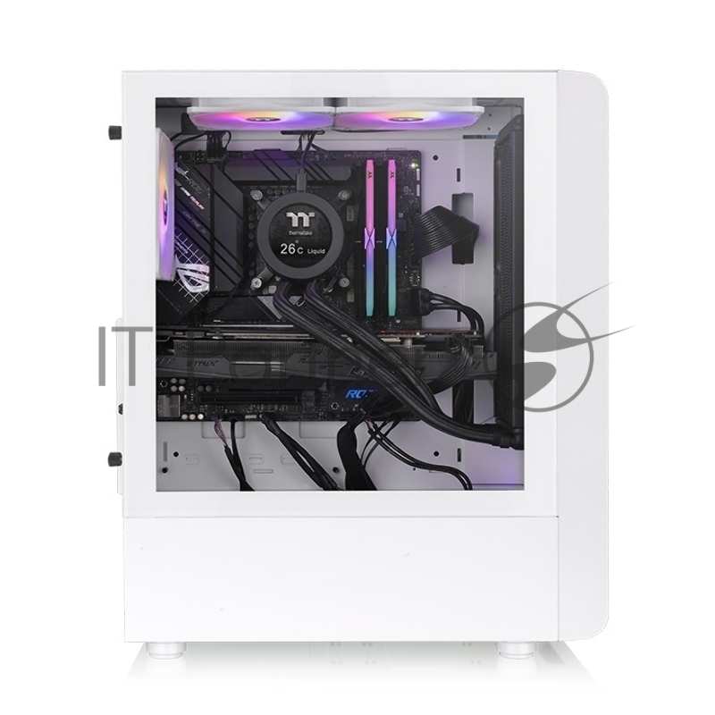 Корпус Thermaltake S200 TG ARGB Snow CA-1X2-00M6WN-00 /White/Win/SPCC/Tempered Glass*1/120mm ARGB Lite Fan*3/Brown Box