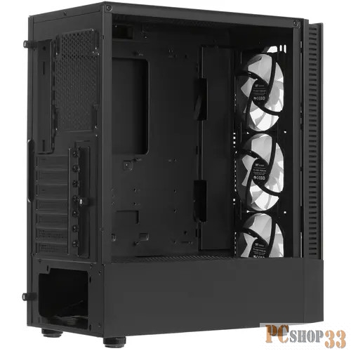 Корпус Thermaltake View 200 TG ARGB CA-1X3-00M1WN-00 /Black/Win/SPCC/Tempered Glass*1/120mm ARGB Lite Fan*3/Brown Box