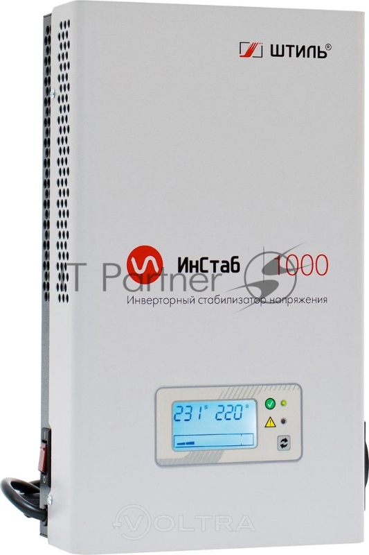 Стабилизатор напряжения Штиль ИнСтаб IS1000 800Вт 1000ВА белый