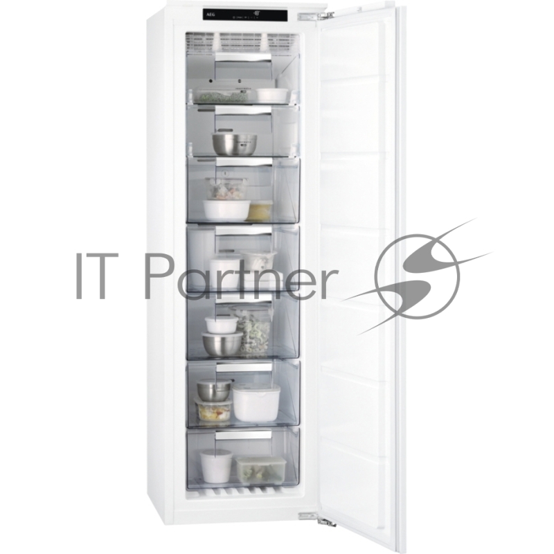 Встраиваемая морозильная камера AEG ABE818F6NC, высотой 1,77м., шириной 56см., глубиной 55 см., система охлаждения в морозильной камере - No Frost, сенсорное управление, цифровой дисплей