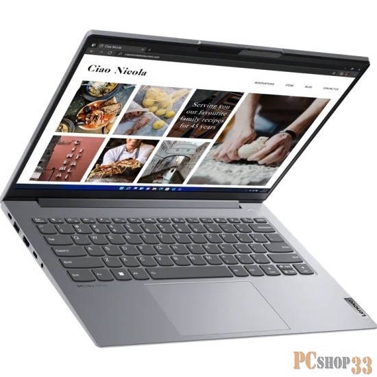 Ноутбук Lenоvo ThinkBook 14 G4+ IAP 14.0 2.2K (2240x1400) IPS/Intel Core i7-1260P 2.10GHz Duodecim/16GB/1TB SSD/Integrated/WiFi/BT5.1/FHD Web Camera/microSD/RJ45/62Wh/7.5h/ kg/DOS/1Y/GREY
