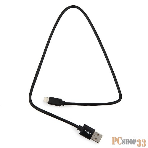 Кабель Cablexpert Кабель для Apple CC-S-APUSB01Bk-0.5M, AM/Lightning, серия Silver, длина 0.5м, черный, блистер