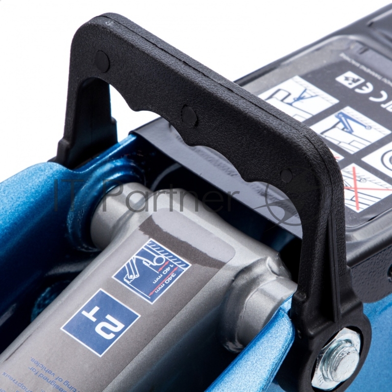 Домкрат гидравлический подкатной, 2 т, h подъема 140-340 мм, в кейсе// Stels