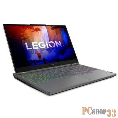Ноутбук Lenovo Legion 5 15ARH7H 15.6(2560x1440 IPS)/AMD Ryzen 7 6800H(3.2Ghz)/32768Mb/1024SSDG GeForce RTX3060(6144Mb)/Cam/BT/WiFi/80 1y/2.4kg/storm grey/Win11Home + 300W, RU kbd