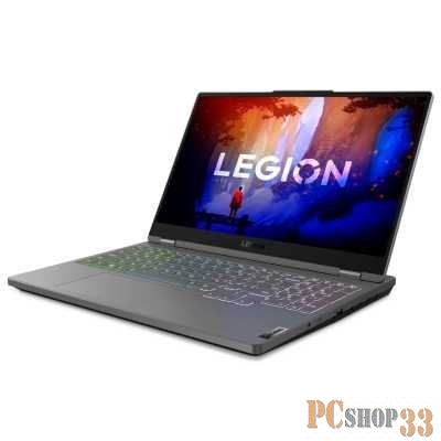 Ноутбук Lenovo Legion 5 15ARH7H 15.6(2560x1440 IPS)/AMD Ryzen 7 6800H(3.2Ghz)/32768Mb/1024SSDG GeForce RTX3060(6144Mb)/Cam/BT/WiFi/80 1y/2.4kg/storm grey/Win11Home + 300W, RU kbd