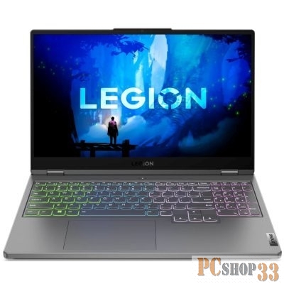 Ноутбук Lenovo Legion 5 15IAH7H 15.6(2560x1440 IPS)/Intel Core i7 12700H(2.3Ghz)/32768Mb/1024SSD GeForce RTX3070Ti(8192Mb)/Cam/BT/WiFi/ 1y/2.4kg/storm grey/Win11Home + 300W, RU kbd