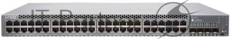 Коммутатор EX3400/ EX3400 48-port 10/100/1000BaseT, 4 x 1/10G SFP/SFP+, 2 x 40G QSFP+, redundant fans, front-to-back airflow, 1 AC PSU JPSU-150-AC-AFOincluded (optics sold separately)