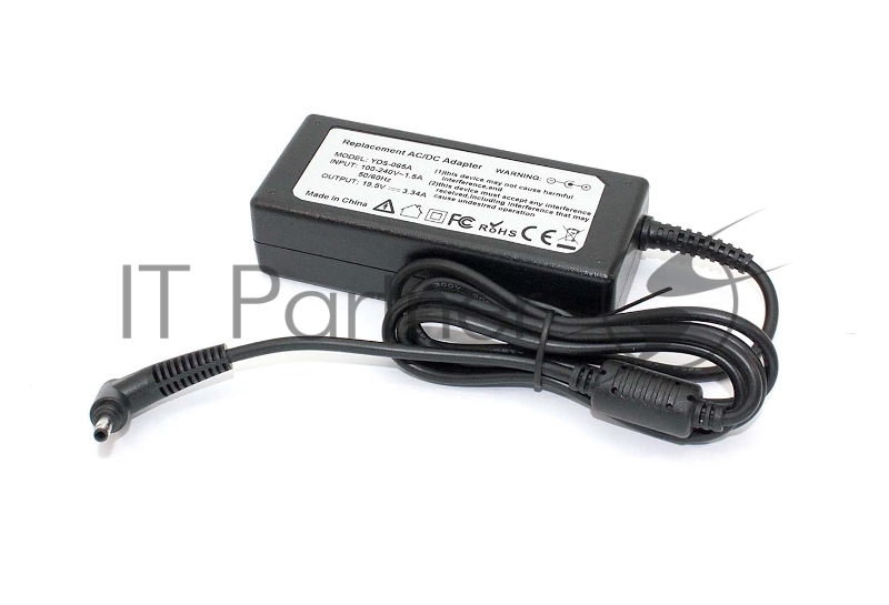 Блок питания (сетевой адаптер) для ноутбуков Dell 19.5V 3.34A 4.0*1.7mm 65W OEM