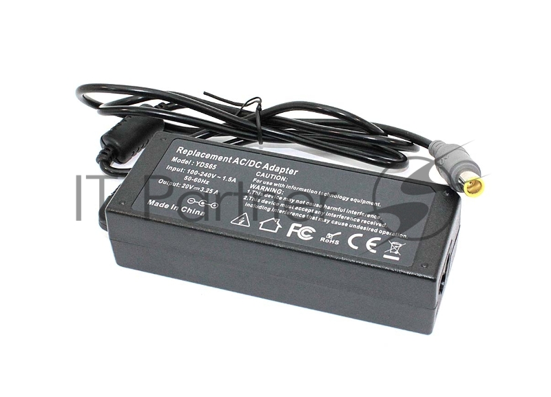 Блок питания (сетевой адаптер) для ноутбуков Lenovo 20V 3.25A 65W 7.9x5.4mm OEM