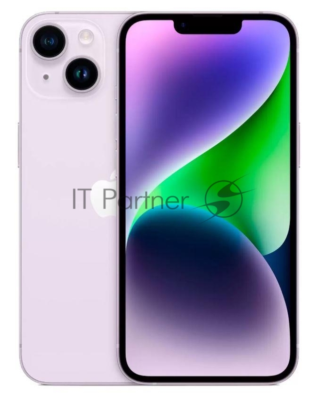 Смартфон Apple iPhone 14 A2884 128Gb 6Gb фиолетовый 3G 4G 6.1 1170x2532 iOS 16 12Mpix 802.11 a/b/g/