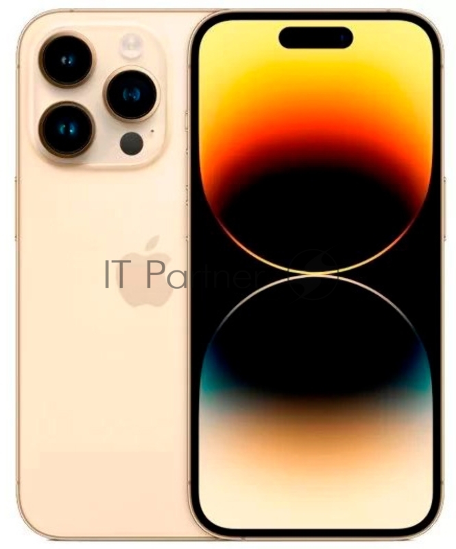 Смартфон Apple A2889 iPhone 14 Pro 256Gb 6Gb золотой моноблок 3G 4G 2Sim 6.1 1179x2556 iOS 16 48Mpix 802.11 a/b/g/n/ac/ax NFC GPS GSM900/1800 GSM1900 TouchSc Ptotect