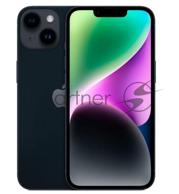 Смартфон Apple iPhone 14 A2884 128Gb 6Gb темн.ночь 3G 4G 6.1 1170x2532 iOS 16 12Mpix 802.11 a/b/g/n