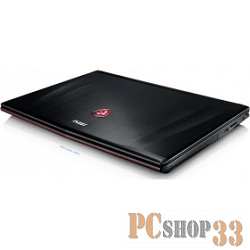 Ноутбук MSI GE72 6QF-012RU (Core i7 6700HQ-2.60ГГц, 8ГБ, 1000ГБ, GFGTX970M, DVDRW, LAN, WiFi, BT, WebCam, 17.3 1920x1080, W10 H), черный