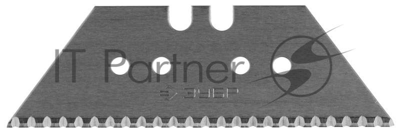 Лезвия ЗУБР ЭКСПЕРТ,СЕРРЕЙТОРНЫЕ, трапециевидные, улучш инструмен сталь У8А,тип А24,в боксе,10шт