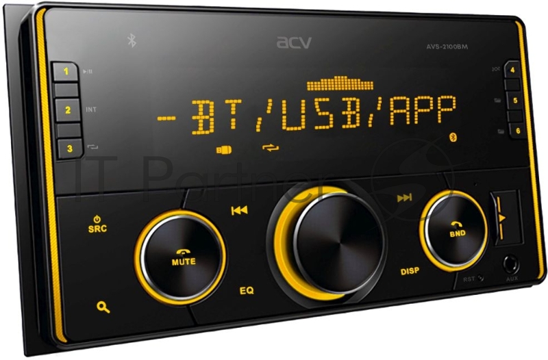 Автомагнитола ACV AVS-2100BM 2DIN 4x50Вт