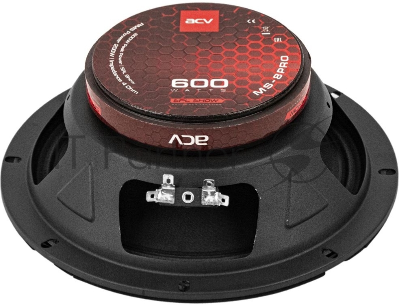 Колонки автомобильные ACV MS-8PRO (без решетки) 95дБ 3.2Ом 20см (8дюйм) (ком.:2кол.) среднечастотные однополосные
